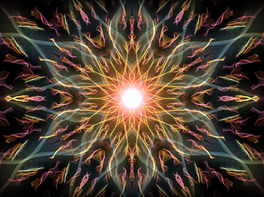 Light filled star mandala