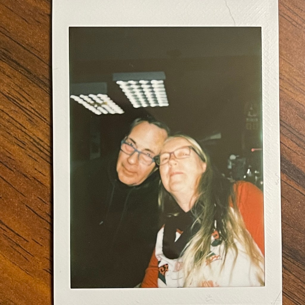 the author and her husband